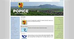 Desktop Screenshot of obecpopice.eu
